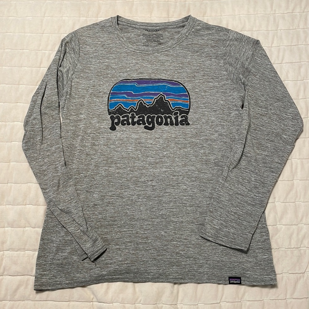 Patagonia Grey long sleeve cool dry